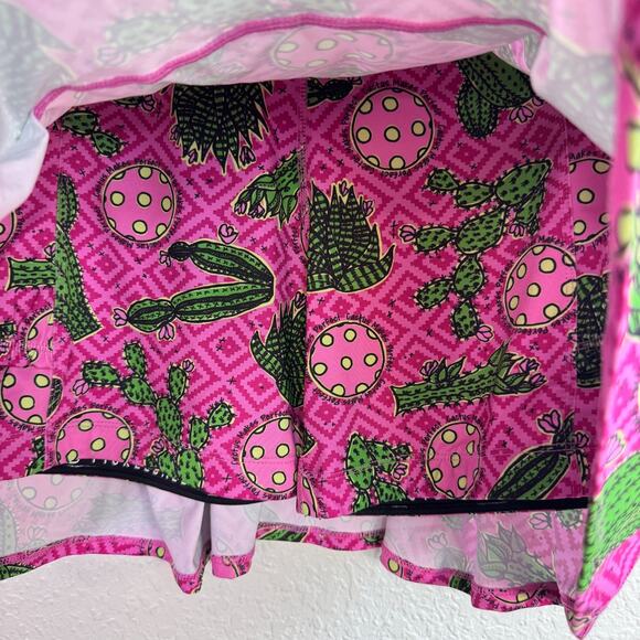 Pickleball Bella Kick Pleat Skort Women 2 Cactus Athletic Tennis NEW Medium Pink - Picture 6 of 10
